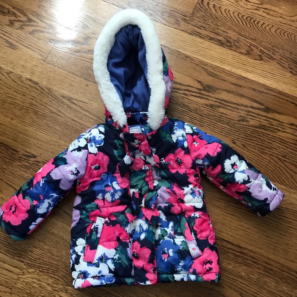Gymboree toddler floral winter coat